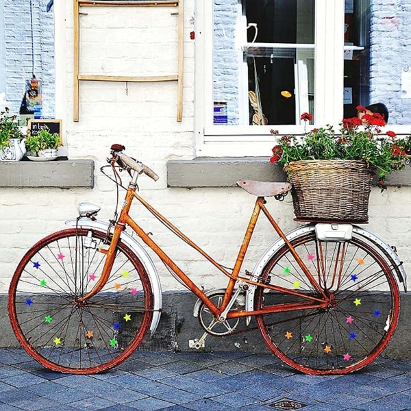 72 st Färgglada Hjuldekorationer för Cykel Ekrar, Cykelklickare, Ekrar Reflektorer