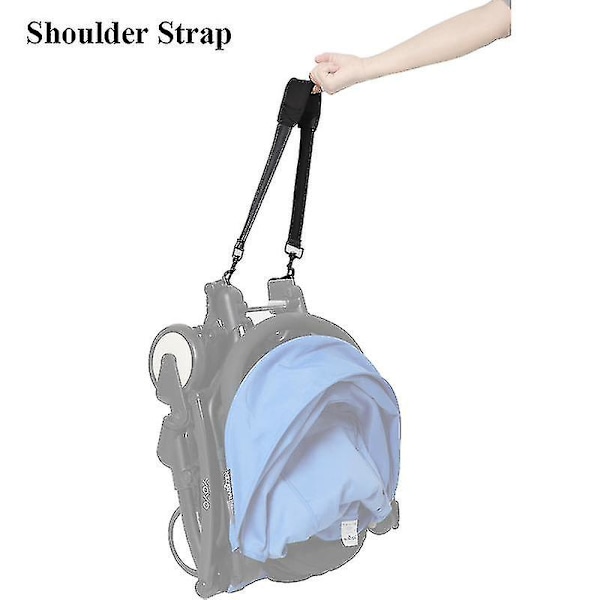 Tillbehör för barnvagn för jogging: Bärrem för Yoyo/babyyoya/babythrone, stabil svart portabel axelrem - Yvan_xx
