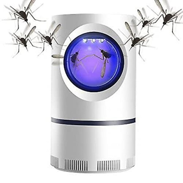 Elektrisk indendørs myggefælde, myggedræberlampe med usb strømforsyning og adapter