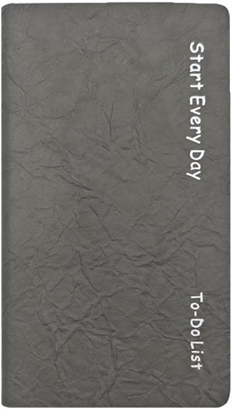 A6 Udateret Daglig Planlægnings Notesbog Bærbar Organizer Aftalebog Journal Pocket Time Management Dagbog (Grå) Gray