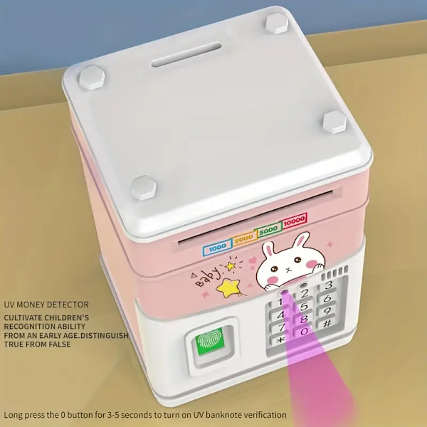 Simulerad Fingeravtrycksinduktion, Barns Pengaburk Cartoon ATM Lösenord