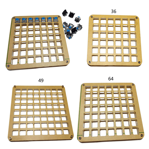 Bryterlagringsdisplaytavle Tester Base Transparent Akrylplate for MX-bryter 0.11 49