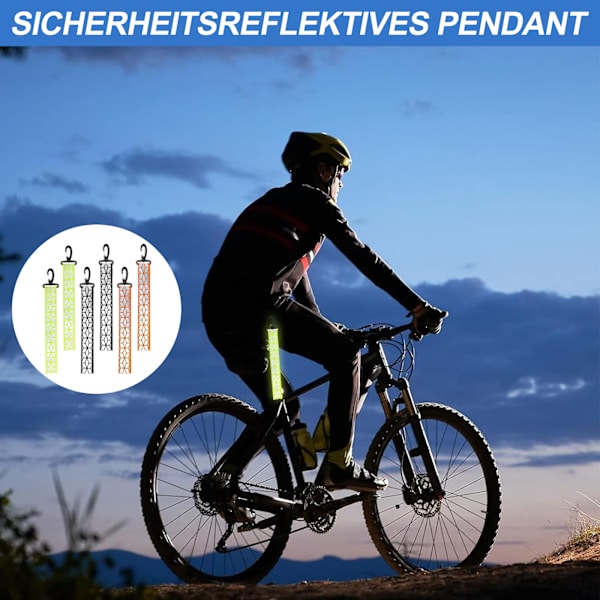 Paket med Reflexhängen, Reflex, Skolväska Hänge, Reflex Barn, Reflex Nyckelring för Skolväska, Ryggsäck, Vandring, Jogging (3