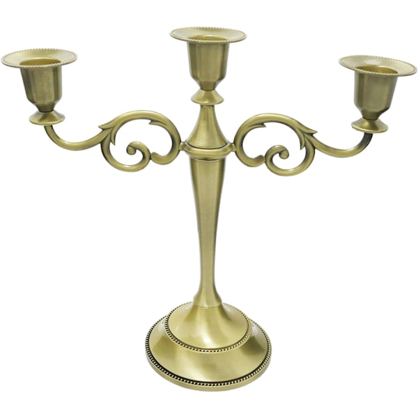 3-armet metallkandelaber lysestake sølv europeisk elegant lysestake lysestativ for bryllup middagsbordet jul fest hjeminnredning svart Aoko