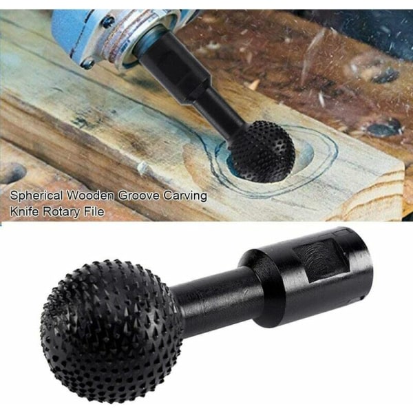 Roterende kuleskjærer 10mm kule slipehode 40mm roterende slipehode Trebearbeiding Gravering Håndverktøy Vinkelsliper Reservedeler