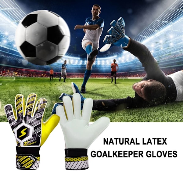 Målvaktshandskar Fotbollshandskar GULA STORLEK 10 gula yellow size 10