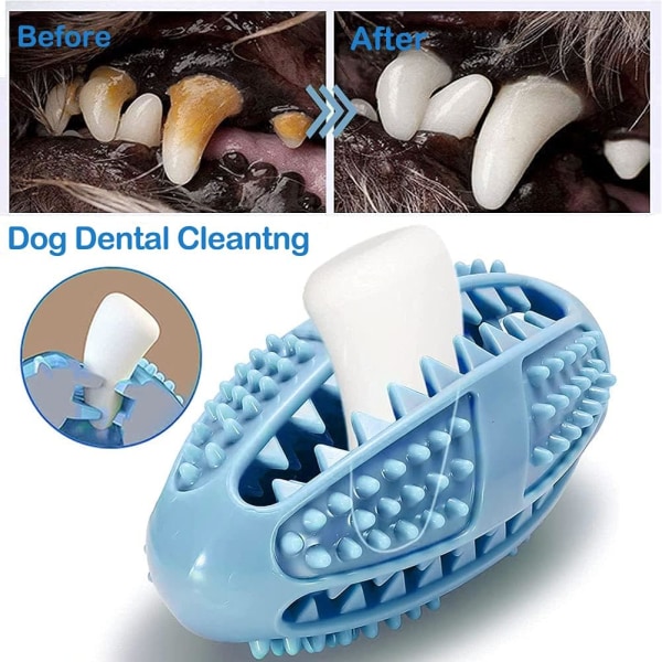 Dog Chew Toy, Educational Dog Toy, Sturdy Rubber, Blue - Bite, Hunt and Retrieve Toy - For Medium Puppy