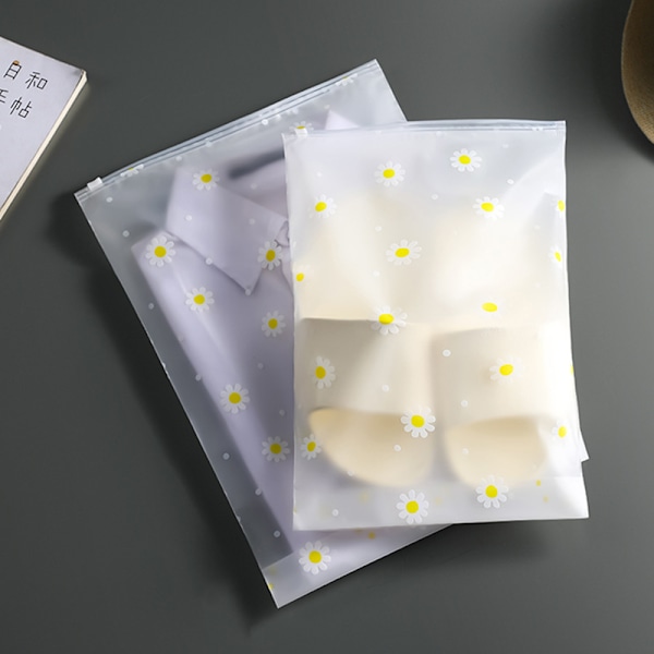 25 stk Genanvendelige Ziplockposer, 20 x 25 cm Små Plastik Hospitalposer Rejse Tøj Opbevaringsposer