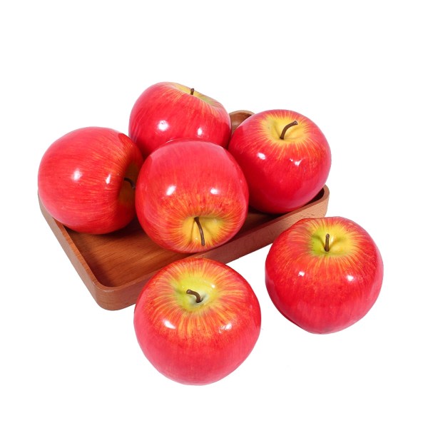 kunstige røde æbler frugt simulation naturtro køkken