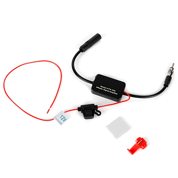ANT-208 Universal Bilradio Signal FM/AM Antenne Forstærker Forrude Monterede Antenner