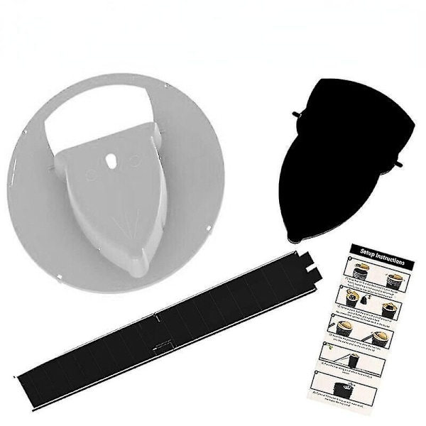 Automatisk tilbakestilling musefelle gjenbrukbar smart muse- og rottefelle Flip Slide bøtte lokk felle drepeverktøy rottefelle White