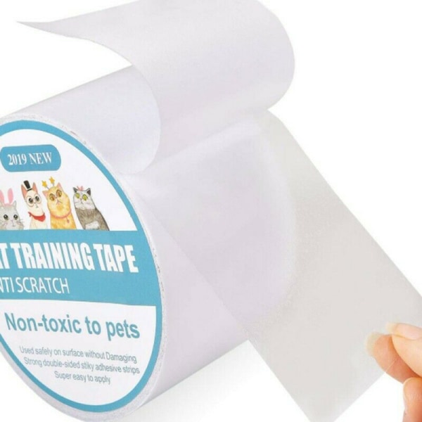Katt Anti-Scratch Tejp Rulle Soffa Soffskydd 3m-6.35cm
