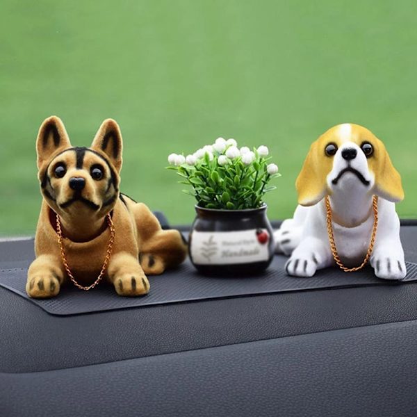 Ristende hodehund nikkende flekkete hund 2 2 2 2