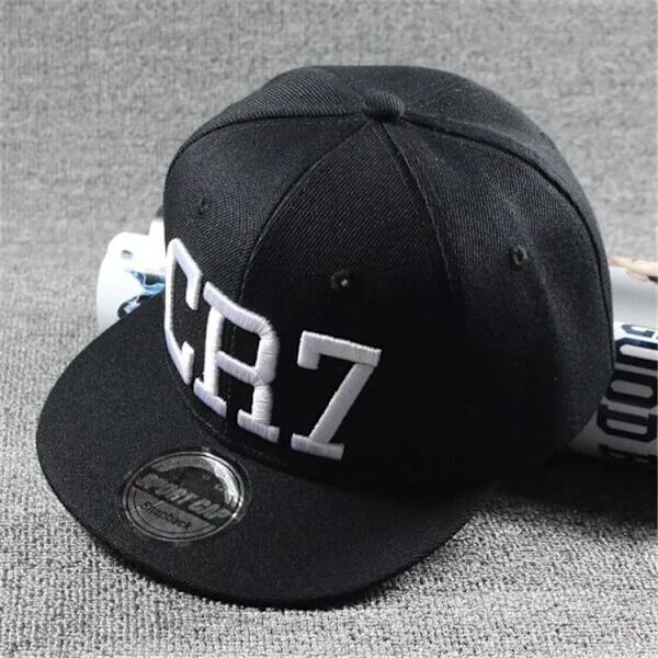 Uusi muodikkaat lasten Ronaldo Cr7 Neymar Njr lippis pojat tytöt lapset Messi Snapback lippikset Hip Hop lippikset Gorras black CR7