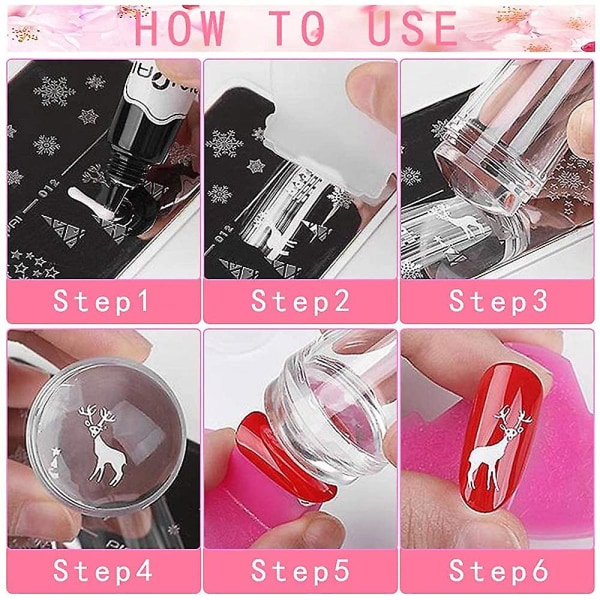 Manicure Stamp Stencils Model 12 Nail Art Plader Stempling Nail Picture