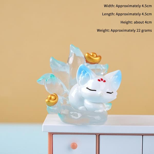 e Nine Tailed Fox Blind Box Figurer Gjennomsiktig Design For De A7
