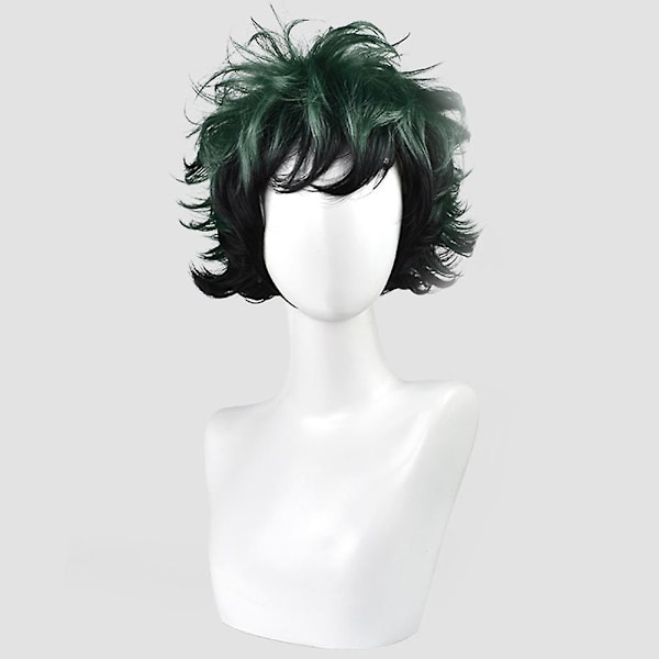 Cosplay Paryk Anime My Hero Academia Deku Izuku Midoriya Grøn Kort