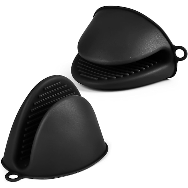 1 Par Silikon Grytekluter - Ninja Gryteunderlag - Varmebestandige Fingergrep Hansker Gummi for Airfryer, Grill, Matlaging og Baking