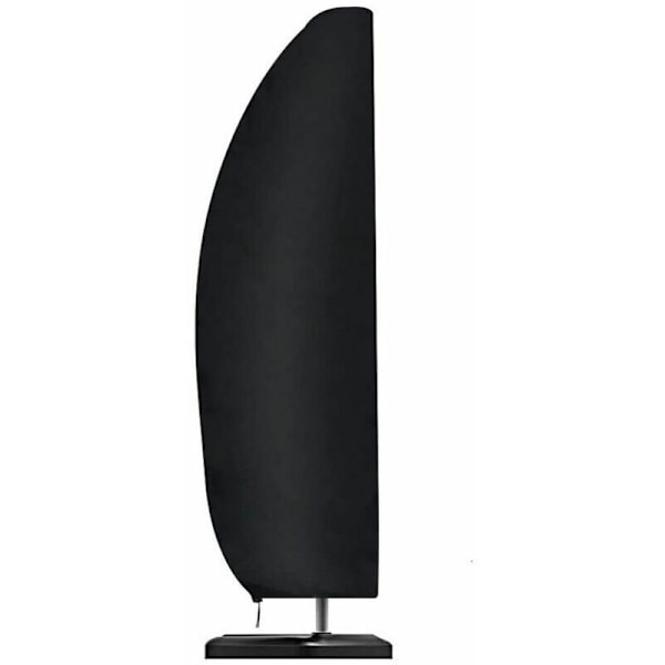 Överdrag, Överdrag för 2-4m fristående parasoll, Vattentätt överdrag, Överdrag, Svart, 205 x 57 x 48/25cm
