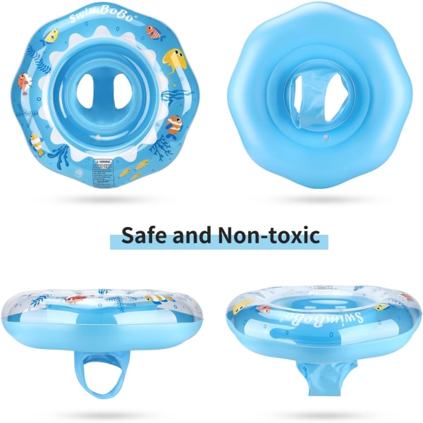 Uppblåsbar Baby Swim Safe Seat Float Ring för toddler 6-36 månader