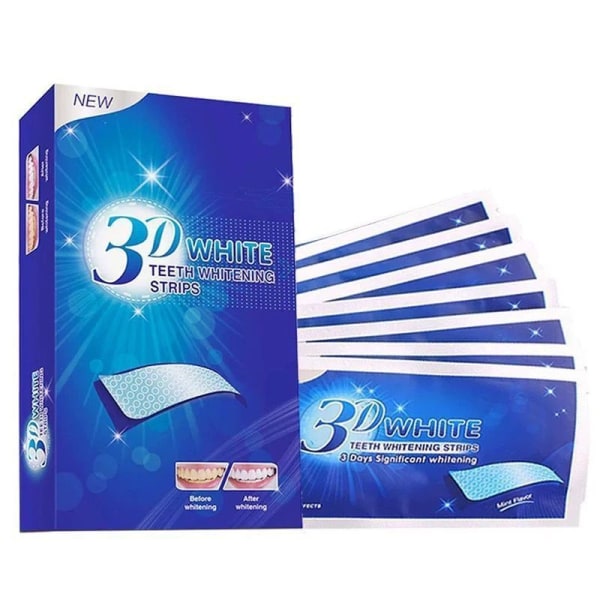 14 förpackningar med 28 klistermärken Professionell 3D-tandblekningsklistermärke Professionell effektblekning Nytt