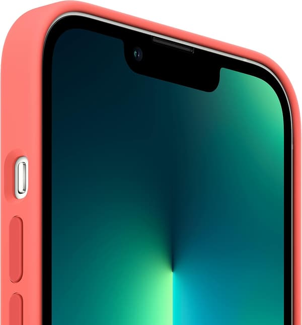 Applen silikonikuori MagSafella (iPhone 13 Pro) – Pomelovaaleanpunainen