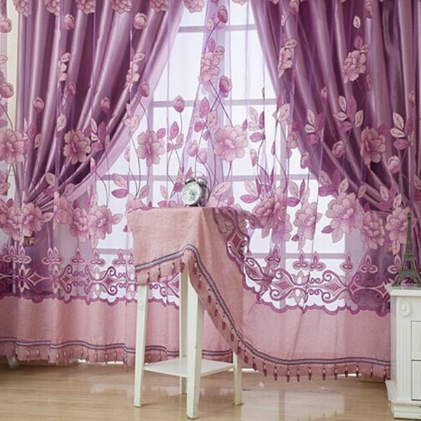 Mørkleggingsgardin med hull i polyester til stuen på soverommet