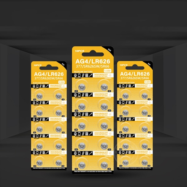 10/50 stk. AG4 LR626 knapbatterier 1,55V knapceller Langvarig strøm Velegnet til ure Kameraer og legetøj Holdbar 0.05 50 pieces