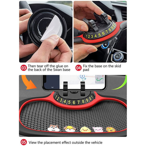 Silikon bil anti-skli matte, anti-slip instrument for briller