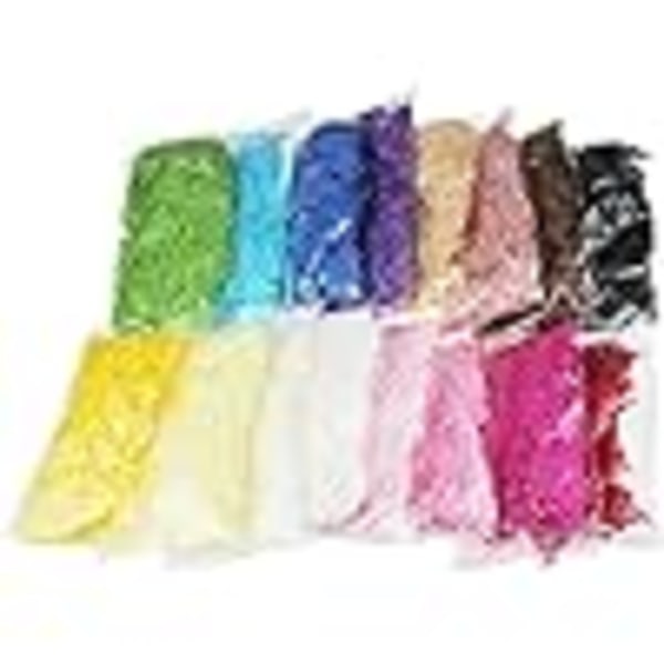 320 Gram Multifarget Raffiapapir Shreds & Strands - Revet Shreddet Konfetti