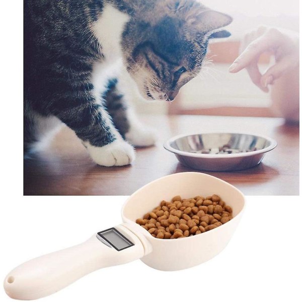 Tasse à mesurer de nourriture pour animaux de compagnie Tasse à mesurer, cuillère numérique Cuillère Tasse irrotettava Bols d’alimentation Fo