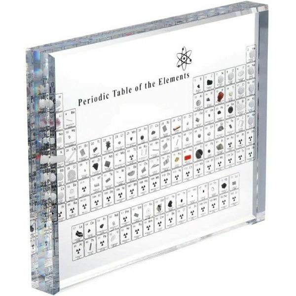 Akryl Periodiske System af Reelle Elementer, Kemiske Elementer Display, Periodiske System, Skoleundervisning, Fødselsdagsgave