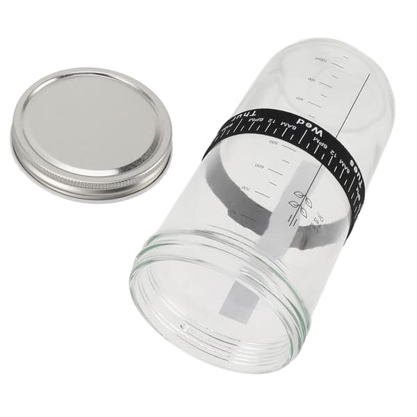 34OZ surdegsbröd jäsningsglasburk jäsdeg brödbakningstillbehör termometer med lock