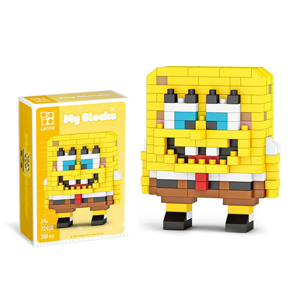 Mini Byggeklods Legetøj Figur Kort Sjovt Byggeklods Legetøj Moon ONE-SIZE