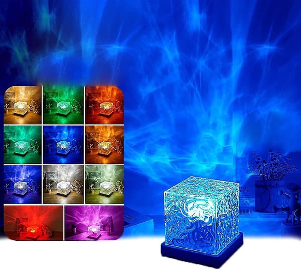 (AZC) Revontulilamppu, Healixo Light, Halolume-lamppu, Waveqube Wave -lamppu