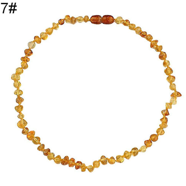 Retro Halsband för Kvinnor med Naturlig Bärnstenspärla, Handgjort, Mors Dagspresent