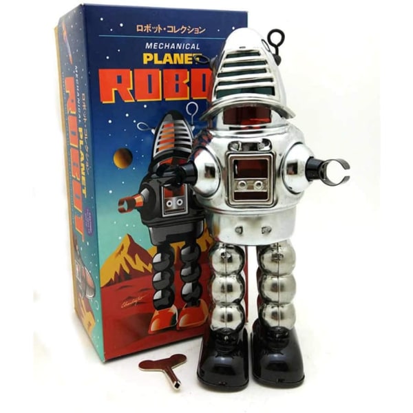 Planet Robot -lelut, kellokävelevät kävelevät alienlelut, peltilelu aikuisille