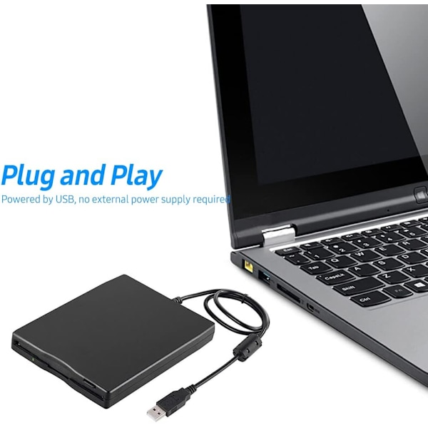 USB Floppy Disk-leser 3,5 tommer Ekstern Bærbar 1,44 Mb Fdd Floppy Drive for Windows 7 8 200
