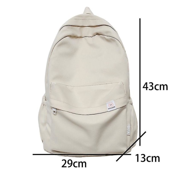 Ny vandtæt nylon rygsæk til kvinder kvindelige rejsetaske rygsække skoletaske til teenagepiger Ensfarvet bog taske Lilla