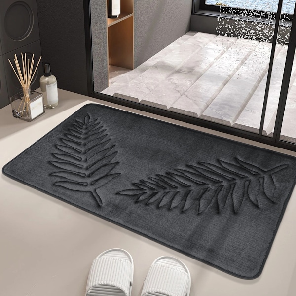 Badrumsmatta i memory foam, absorberande halkfri badrumsmatta, vardagsrum, sovrum och köksmatta