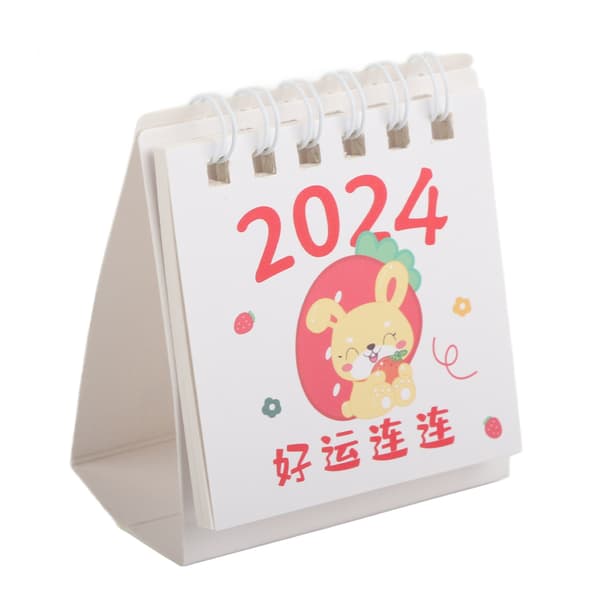 2024 Mini 3D Skrivebordskalender (Lykke til)