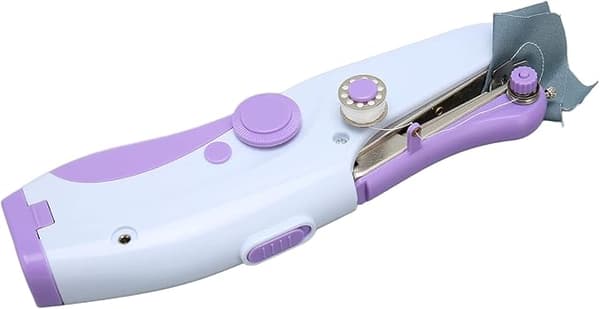 Mini Handheld Electric Sewing Machine with Double Needles for Home Use