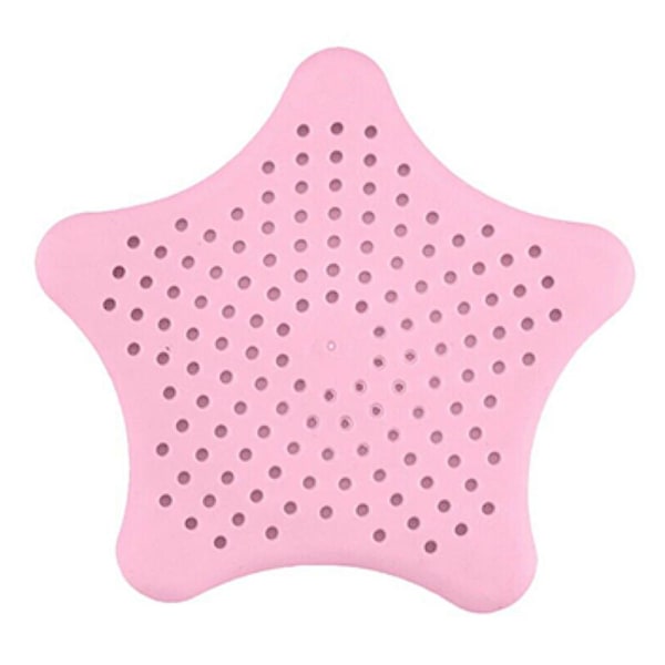 Pentagram køkkenvask antiblokerende søstjerner i silikonefølelse gulvafløb