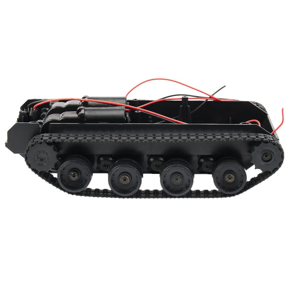 Rc Tank Smart Robot Tank Car Chassis Kit Gummi Band Crawler För 130 motorer DIY Robot Leksaker För Chil