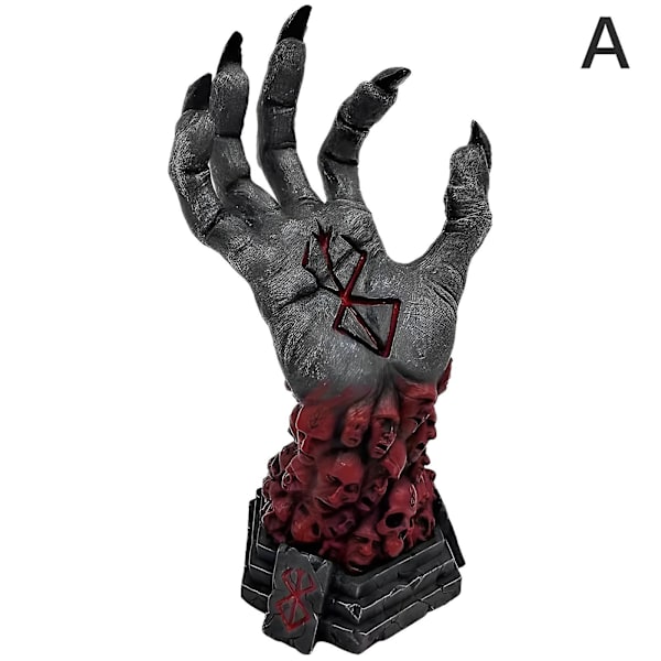 Berserk Guds Hånd Resin Anime Figur Berserk Guts L Action Figur Sort Figur (A)