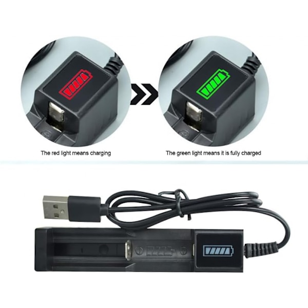 2 st Universal Batteriladdare Smart Mini Multifunktionell Laddare för Uppladdningsbara Batterier