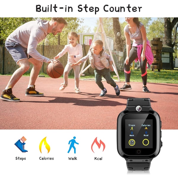 Smartwatch för barn, 2 kameror Video 16 Spel Smart Watch för
