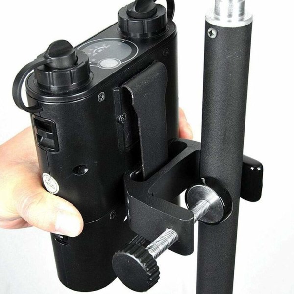 Multifunksjonell C-Type klemmeholder for kameralysholdertilbehør, C-formet poseholder (svart), Ladacèe