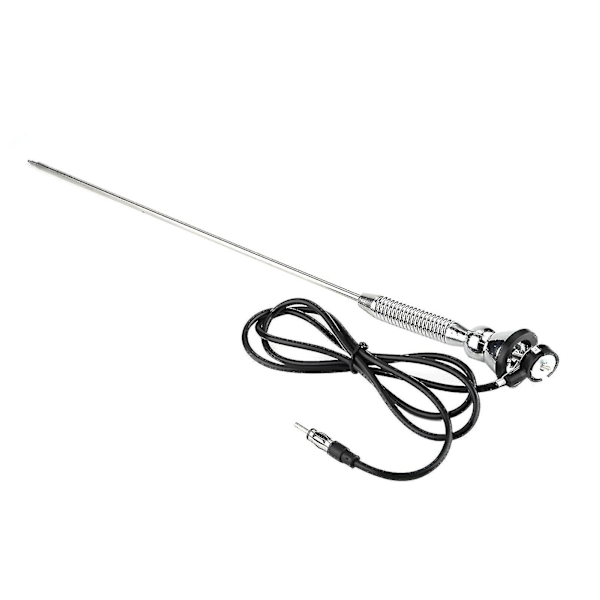 Universal silver FM AM car antenna 18.5 inch, wire length 53"