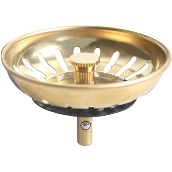 Rustfrit Stål Filterprop Shower Filter Aftapning Beskyttelse Prop Udskiftning Aftapning Baffler til Mad Hår Catcher (1 stk)